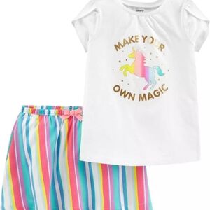 Carter's Rainbow Unicorn Two Piece Outfit